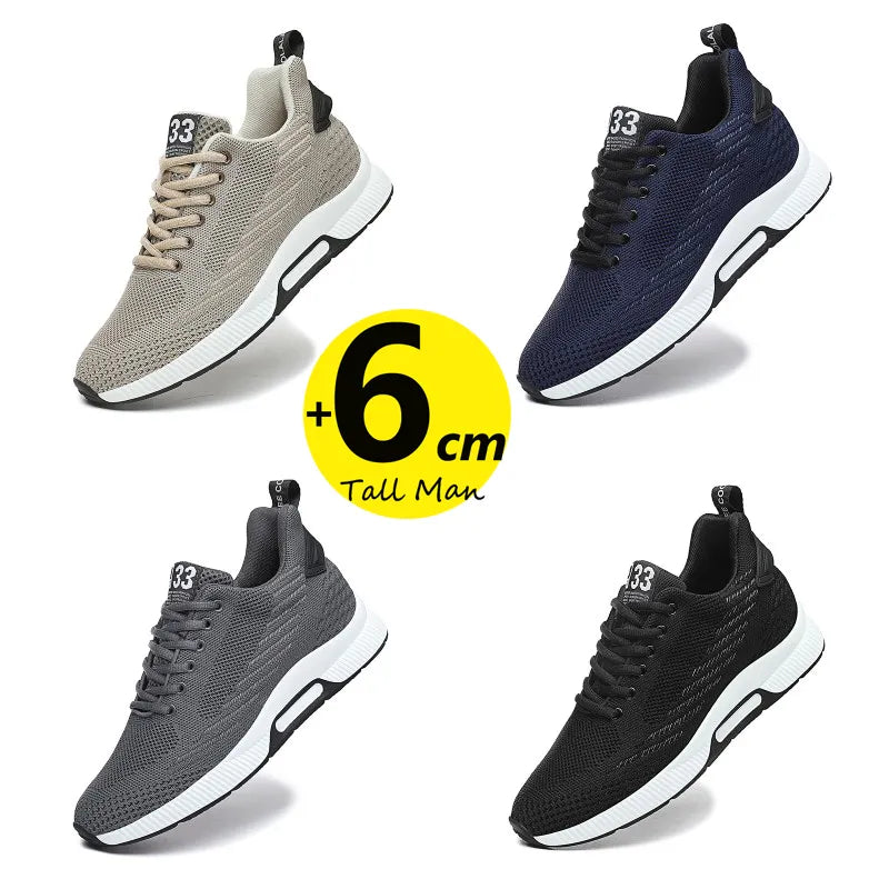 M1 Runner Sneakers Sports Height Increase Insole 6cm