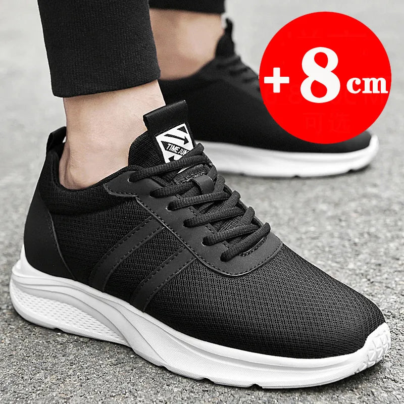 Height Increase Sneakers Elevator Shoes 6-8cm