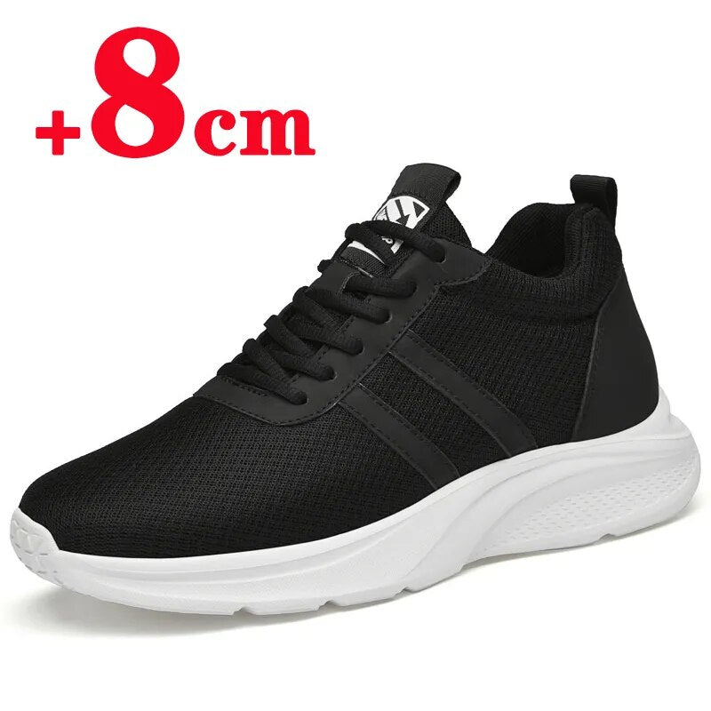 Height Increase Sneakers Elevator Shoes 6-8cm